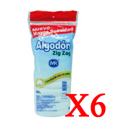 ALGODON X 6 PAQUETES