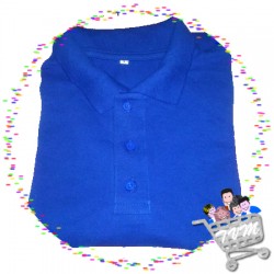 Camiseta tipo Polo Azul Rey