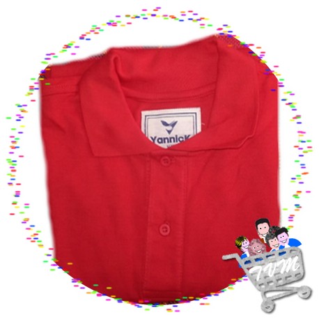 Camiseta tipo Polo Rojo